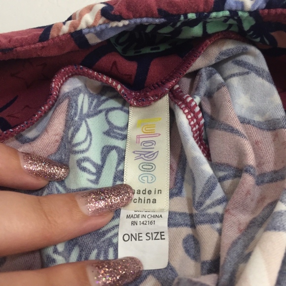 SALE LuLaRoe Lady Liberty America Bows Leggings OS - Picture 2 of 3